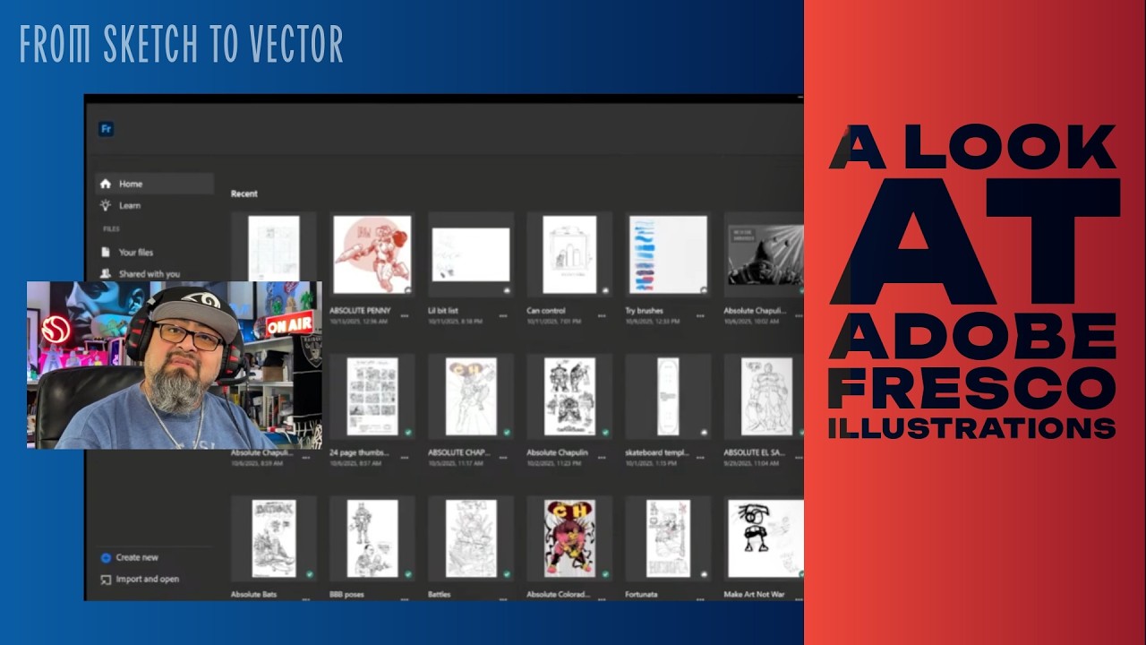A look at illustrations in @Adobe Fresco - From Sketch to Vector