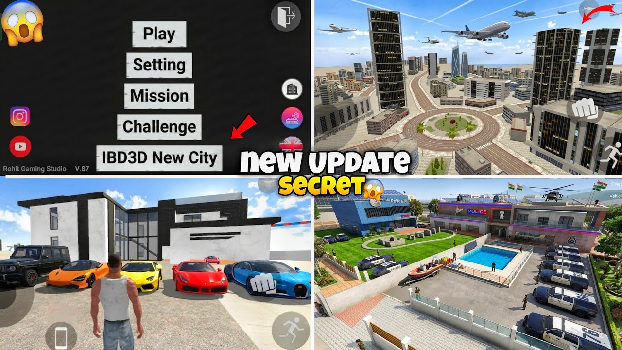 Indian Bikes Driving 3D🥰 New Update Secret Mode! New City🏙️ New Cars🚗 New House🏡 Secret Cheat code#1