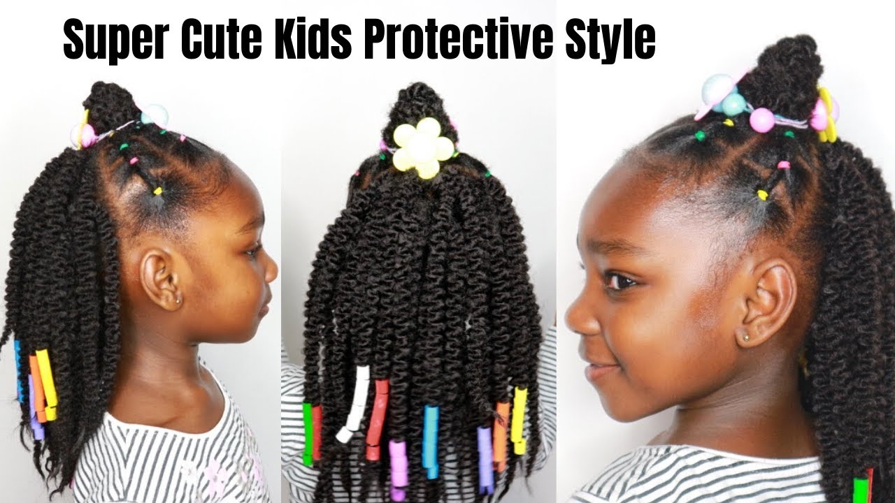 Super Cute CROCHET BRAIDS For Toddlers/ Black Little Girls/kids with short Natural Hair.