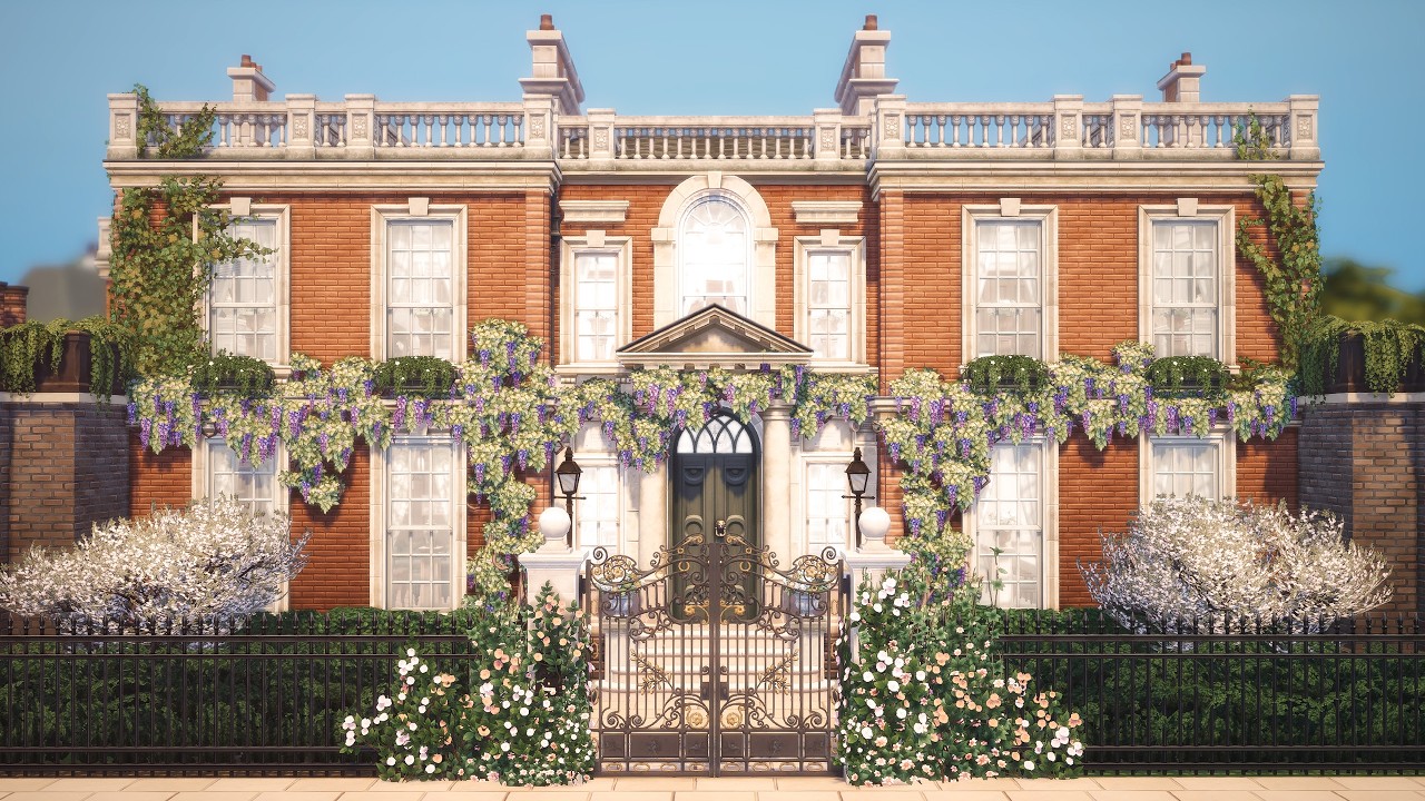 BRIDGERTON HOUSE IN THE SIMS 4 🐝👑 | The Sims 4 Royalty & Legacy