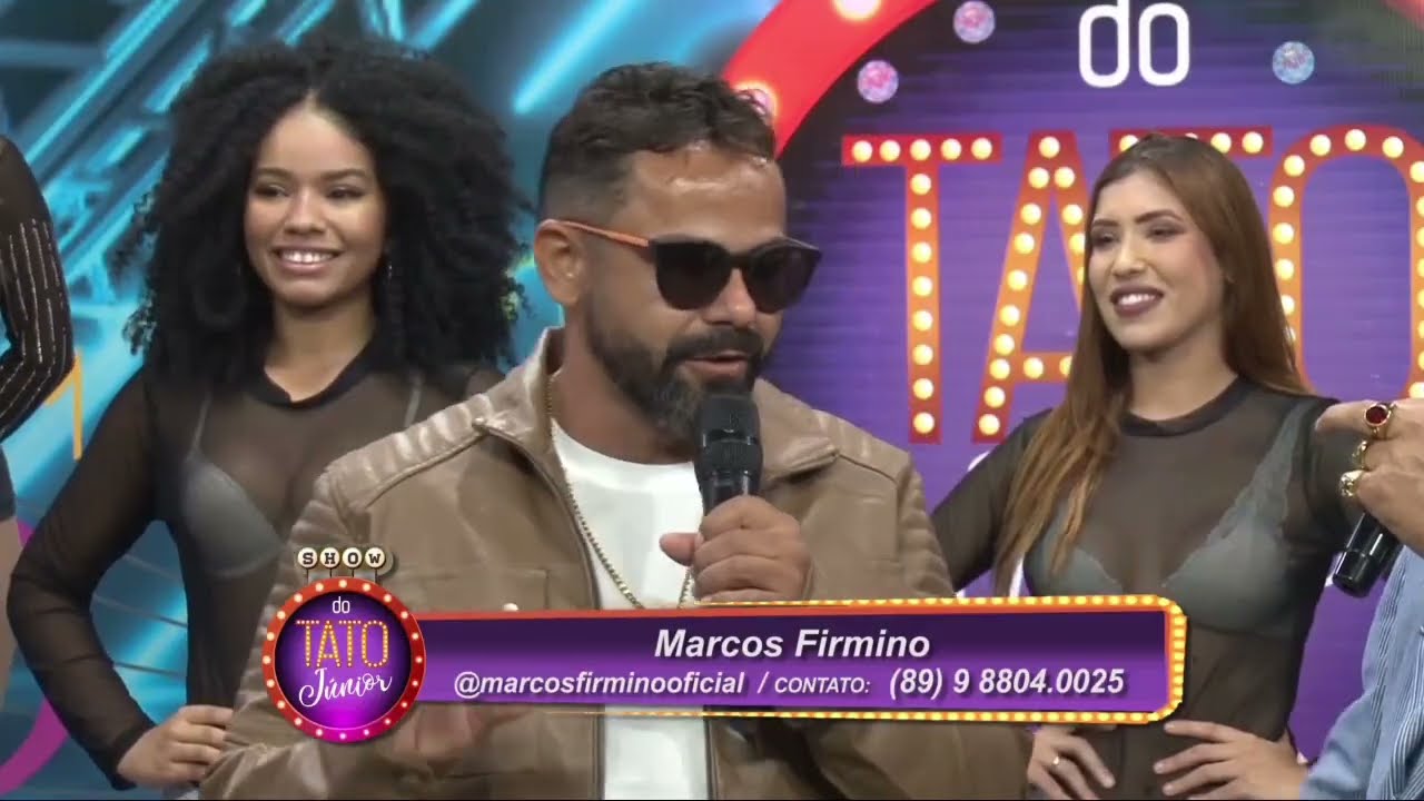 Marcos Firmino no programa show do tato junior na tv metrópole.