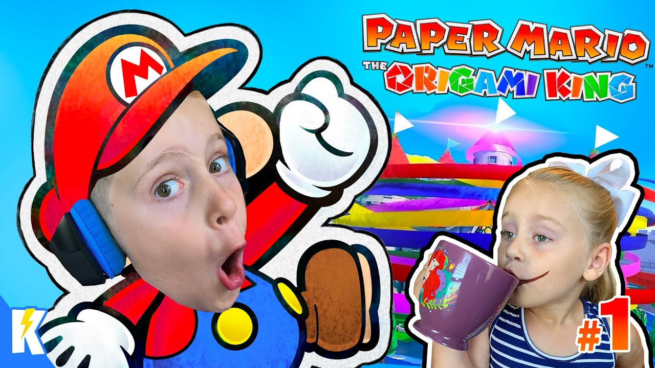 Little Flash and Ava Play Paper Mario: The Origami King Gameplay Part 1!