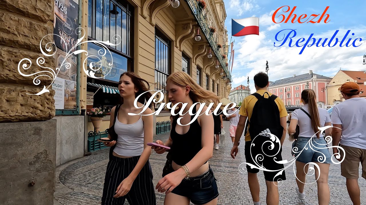 | 4K | Beautiful Summer Day in Prague, CZECH REPUBLIC 🇨🇿