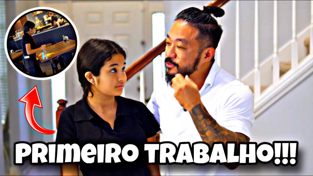 O PRIMEIRO TRABALHO DA MINHA FILHA NOS EUA!!!