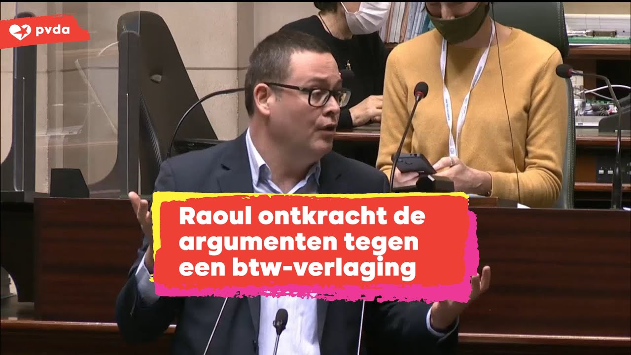 Raoul Hedebouw ontkracht de argumenten tegen een btw-verlaging op energie