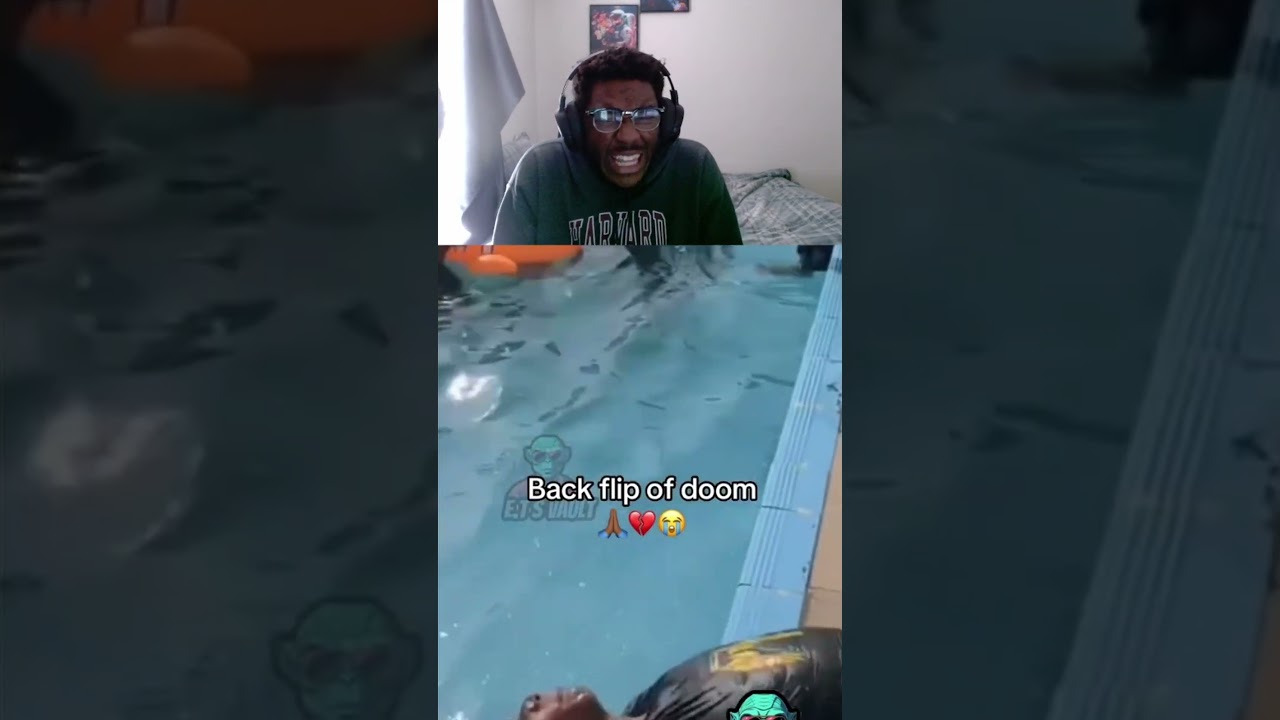 backflip of doom #shortvideos #viral #funny #backflip #reaction #zaylen