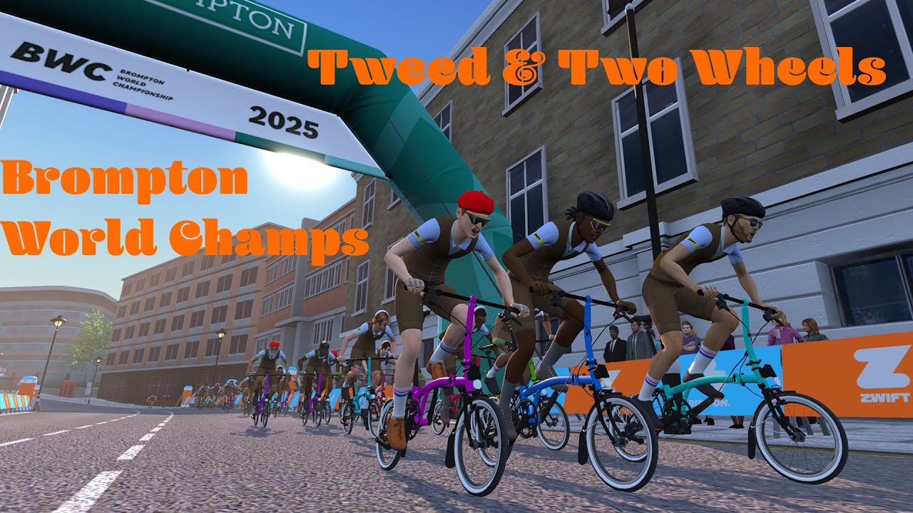 Racing in Style: My Virtual Brompton World Championship on Zwift.