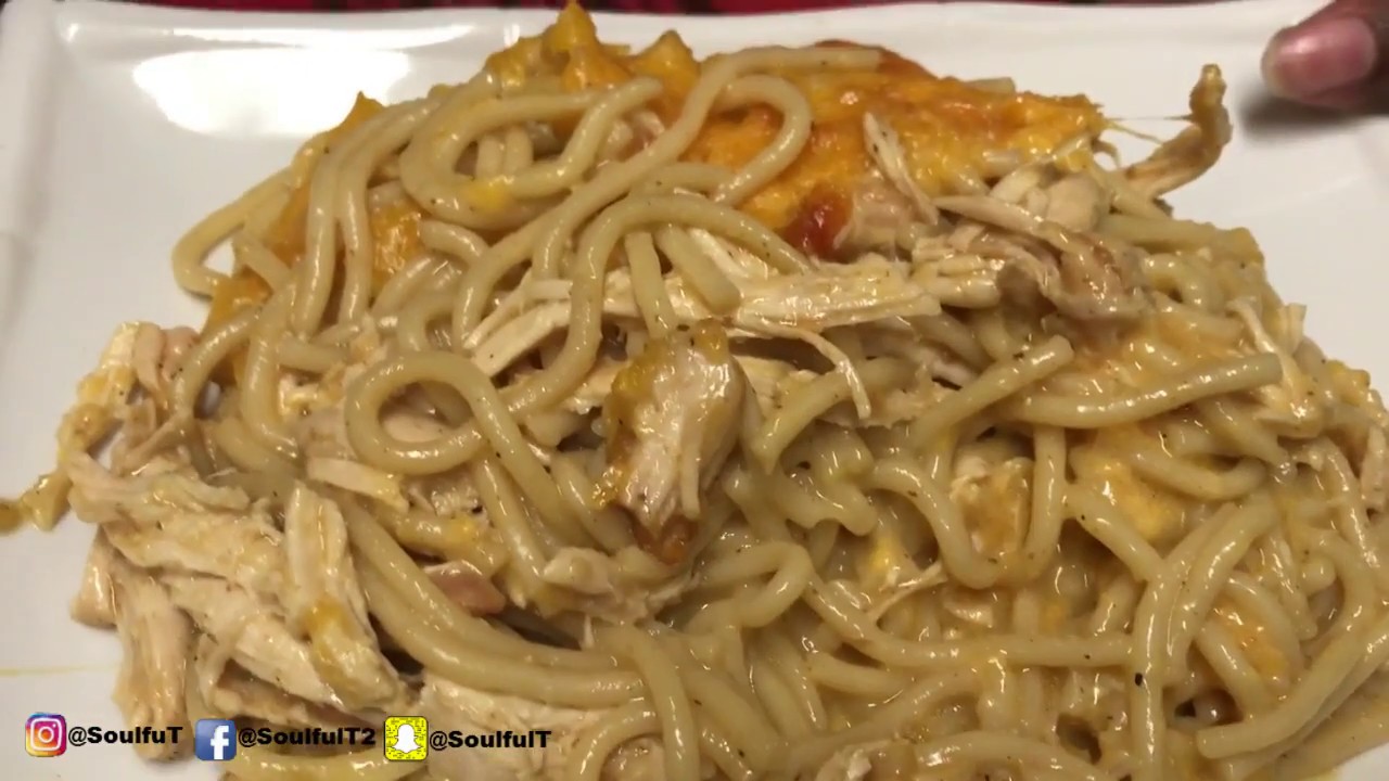 SoulfulT Как приготовить запеканку из спагетти и курицы