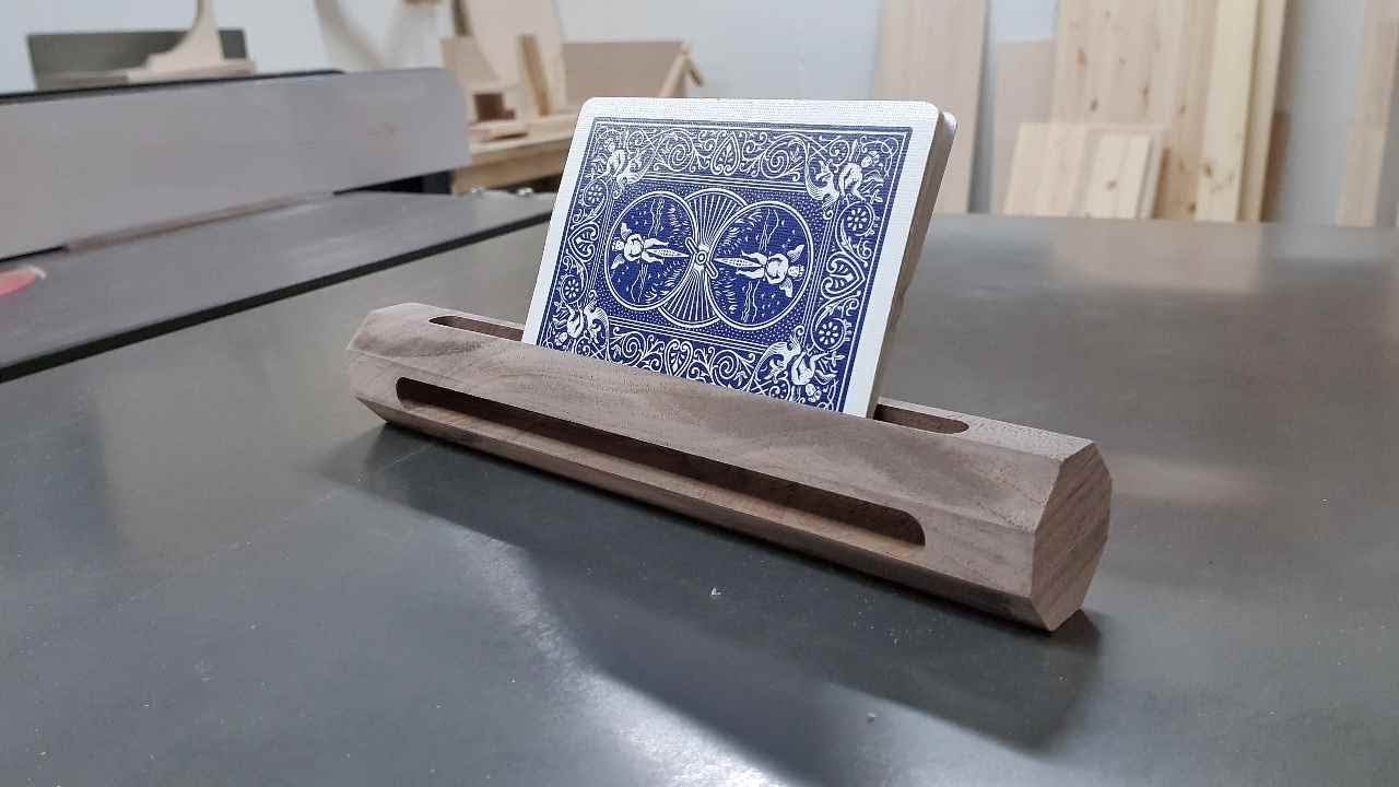 How to Make Wooden Business Card Holder [ CNC Woodworking, DIY, 목공 ]
