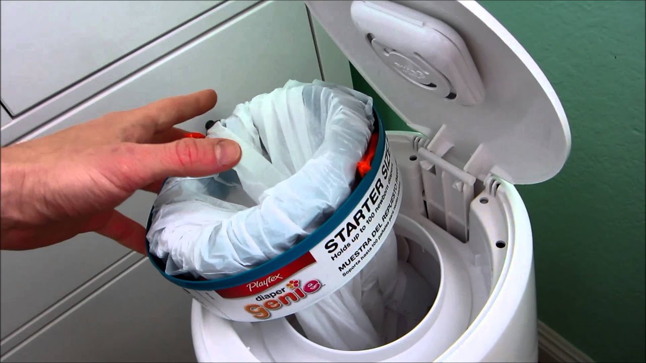Diaper Genie hack: Use a trash bag to refill a Diaper Genie... and save money!