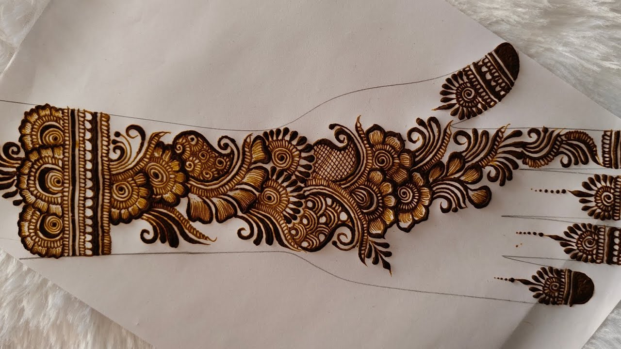 How to learn arabic mehndi henna in 10 minit.. how to learn arabic design in 10 minit  #reelsvideo
