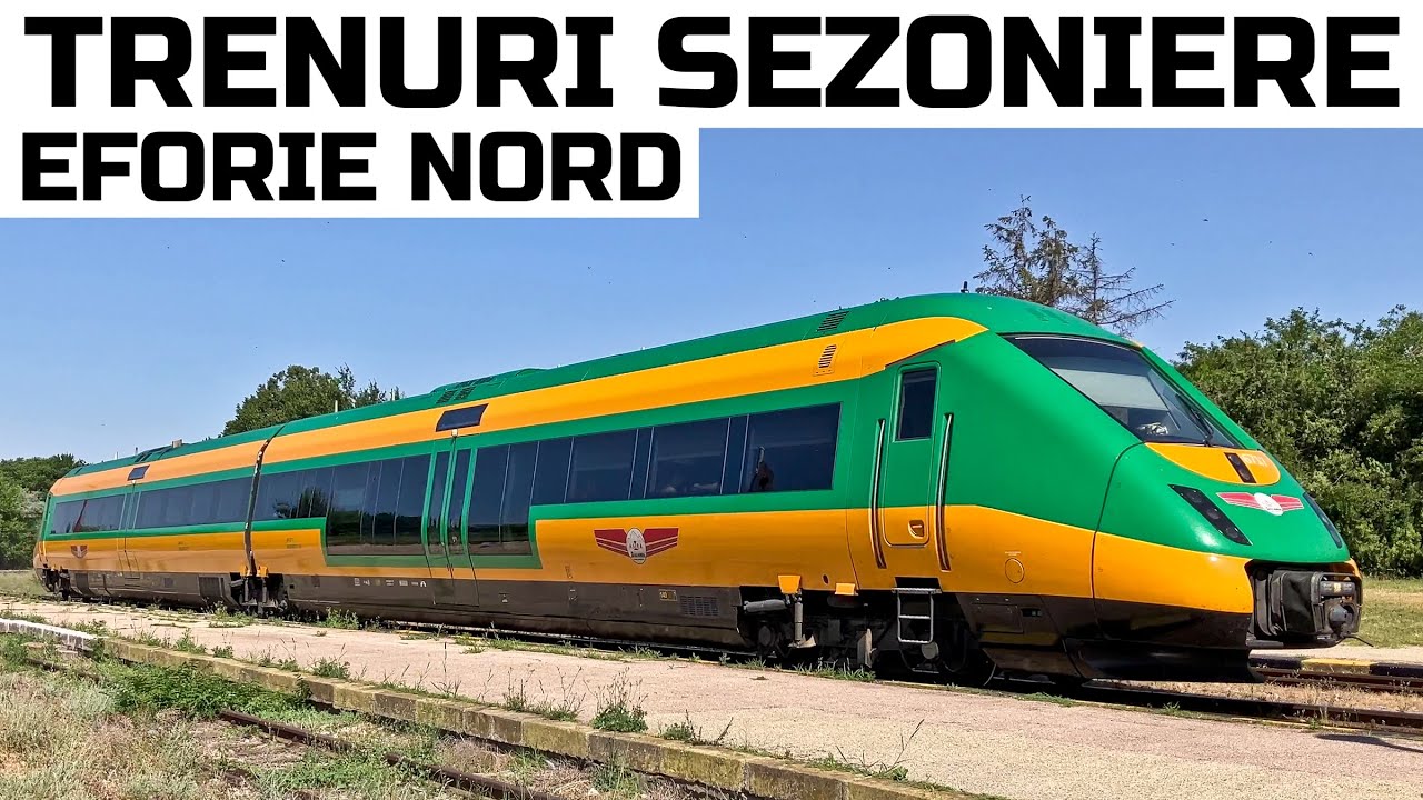 Trenuri sezoniere Eforie Nord 2025-Show de joante si huruit de GM-Summer trains at Black Sea