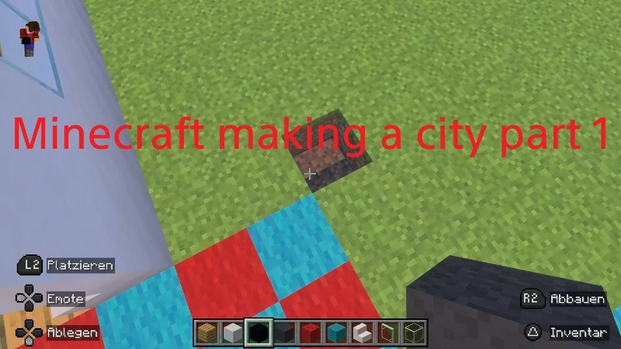 Minecraft making a city part 1