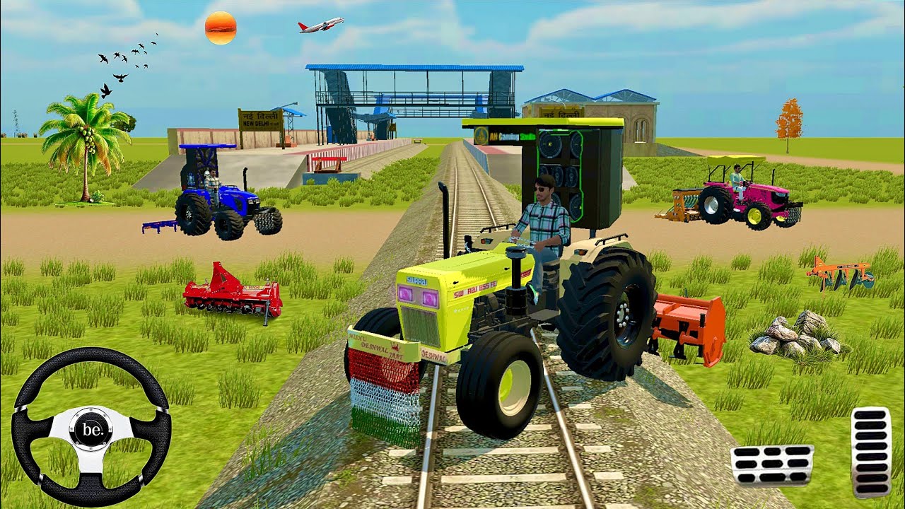 3 TRACTOR 🛑 SWRAJ, FARMATRACK,KABUTA/ट्रैक्टर गेम विडियो।#farming 