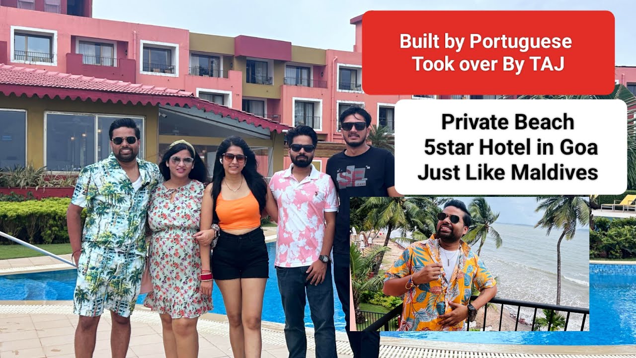Private Beach 5Star hotel in Goa | Taj Cidade de Goa Heritage | Maldives Vibes | Rikansh #hotels