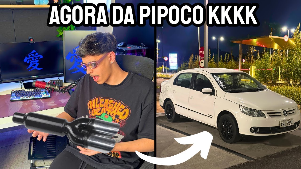 TUNANDO meu CARRO GAMER pra ficar FORTE E DAR TIRO KKKK ficou muito alto