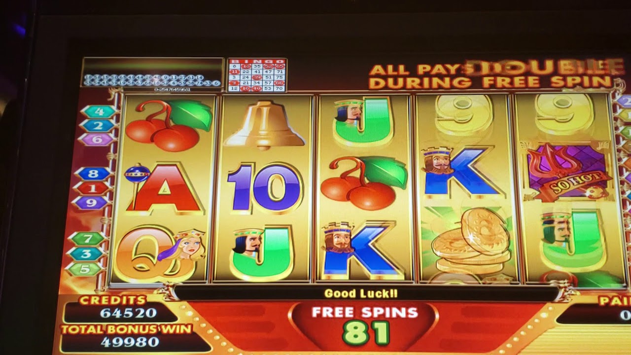So Hot Slot 120+ Spins Bonus Windcreek Wetumpka Cadillac Jack 1 of 2 Video (camera stopped)