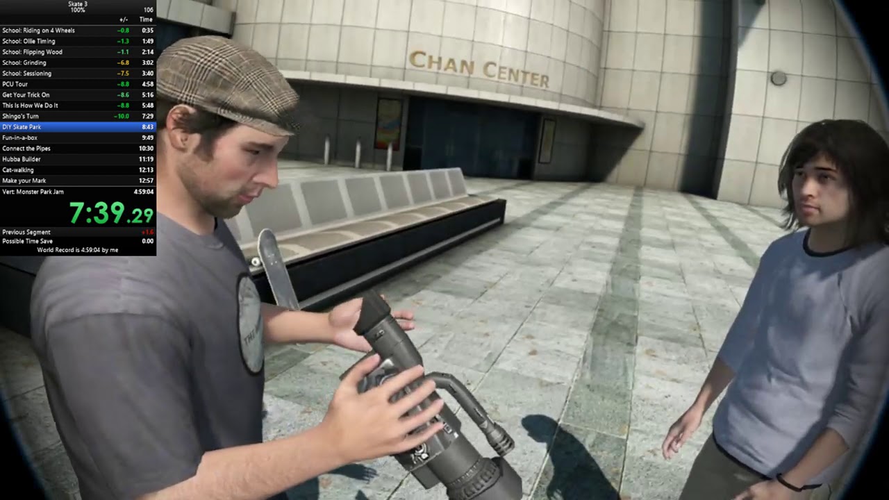 Skate 3 100% in 4:45:13 - World Record