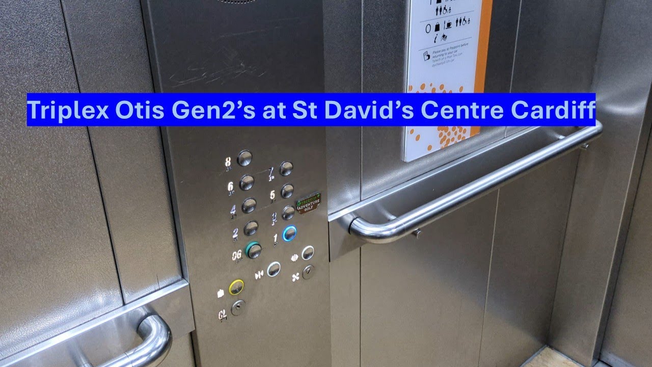 Triplex Otis Gen2 Lifts at St David's Centre Cardiff