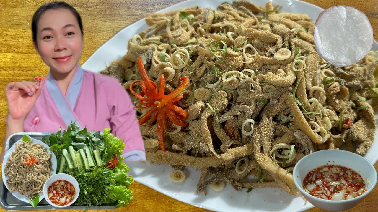 Món chay ngon-nấm bào ngư trộn thính làm theo cách này ngon và lạ miệng đến bất ngờ