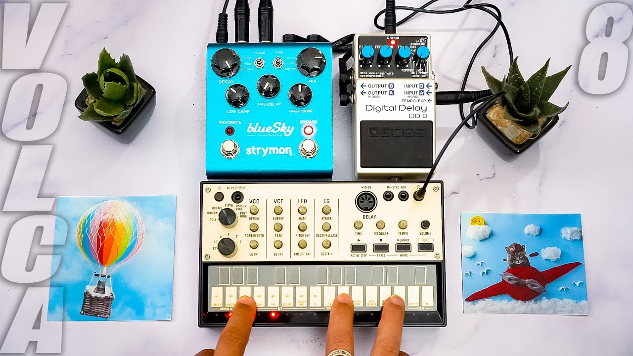 KORG Volca Ambient Jam // Volca Keys || [Strymon blueSky + Boss DD-8] SPACE SOUNDS