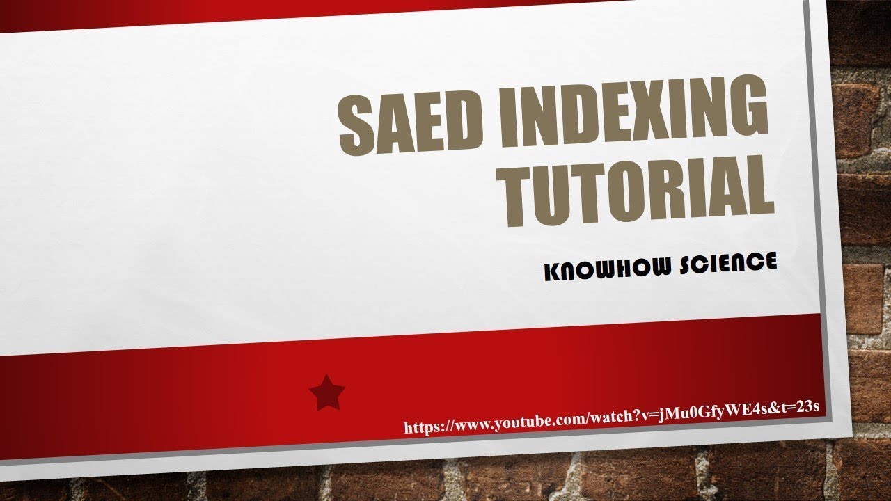 SAED Indexing