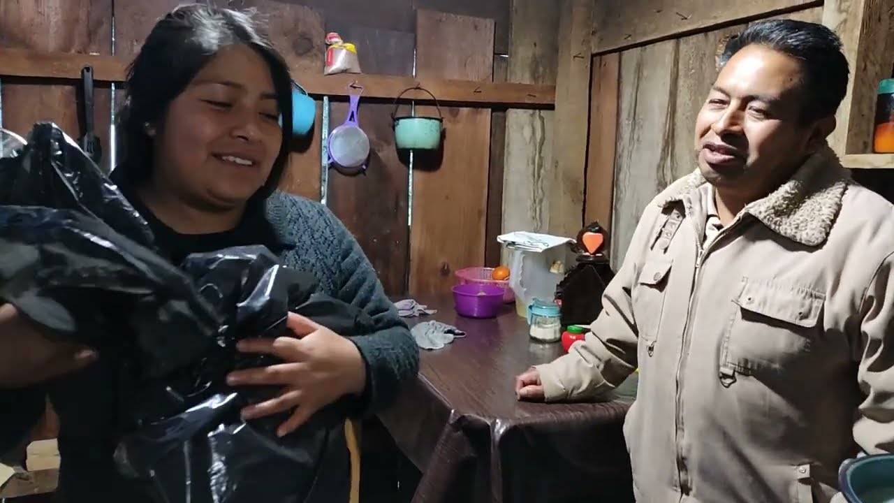 Visito a mi hija Edith en su ranchito una tarde fría y ventosa, la sorprendo con un pequeño regalo 🎁