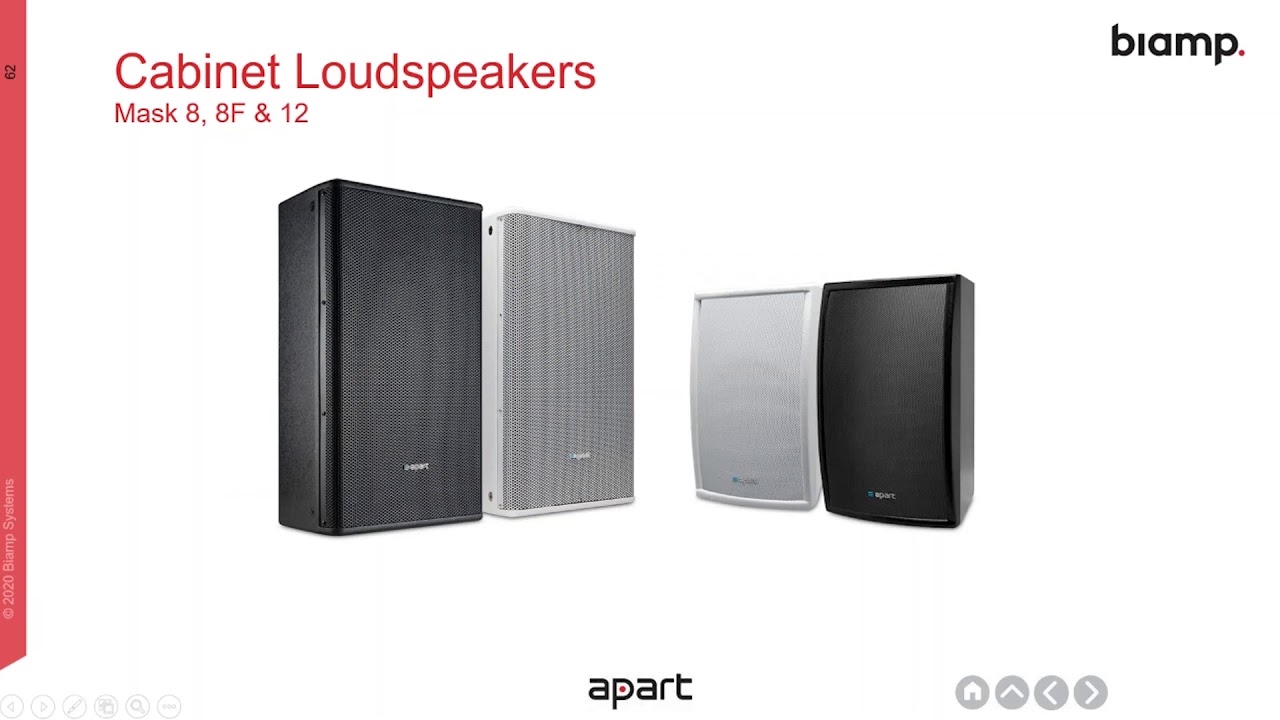 Training Biamp Apart opbouwluidsprekers