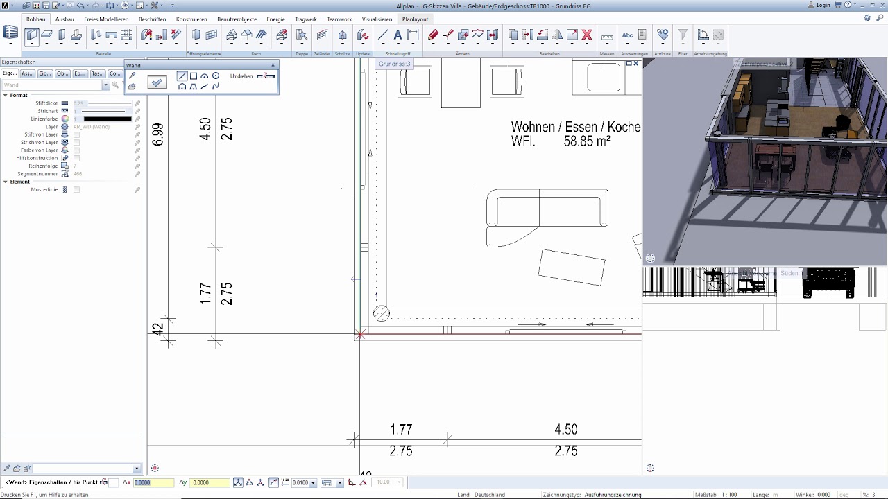 Tutorial Entwurf in Allplan  Teil 11 - Fundamente und weitere Bauteile an der Bodenplatte