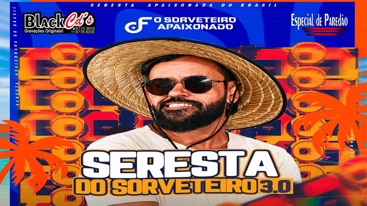 SORVETEIRO APAIXONADO CD DE VERÃO 2026 PRA PAREDÃO BLACK CDS WATTS 085 997103868