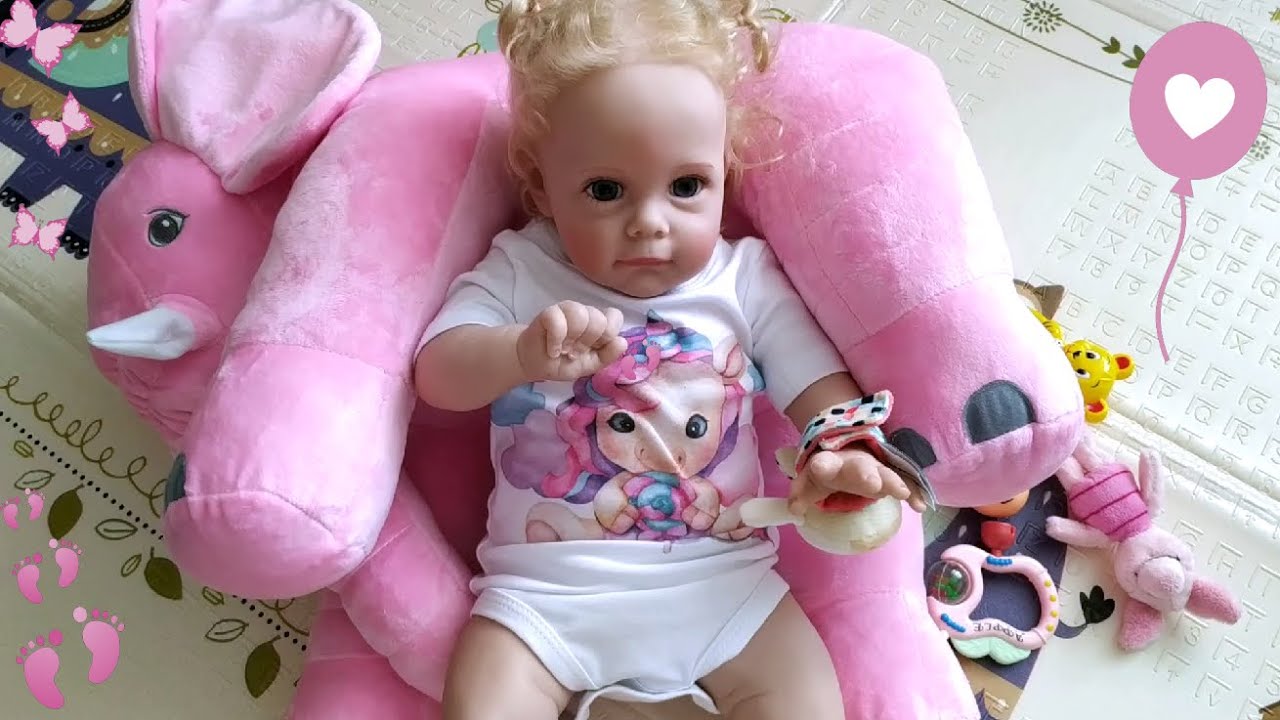 🐣День с РЕБОРНОМ Наоми🦄 Делаю подушку для реборна🍡Наоми учится ползать/Реборн