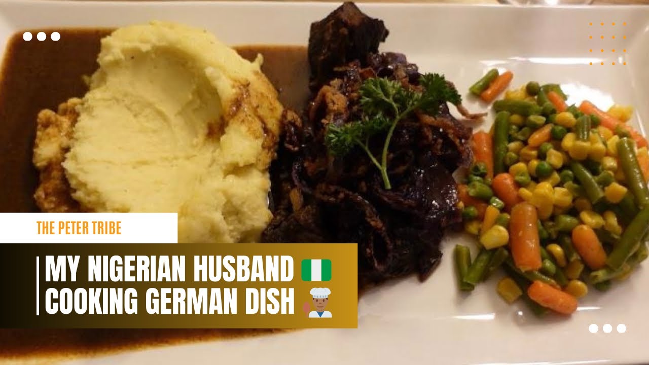 Nigerian Hubby Cooks Authentic German ZWIEBELROSTBRATEN: Cooking Vlog #zwiebelrostbraten #cooking