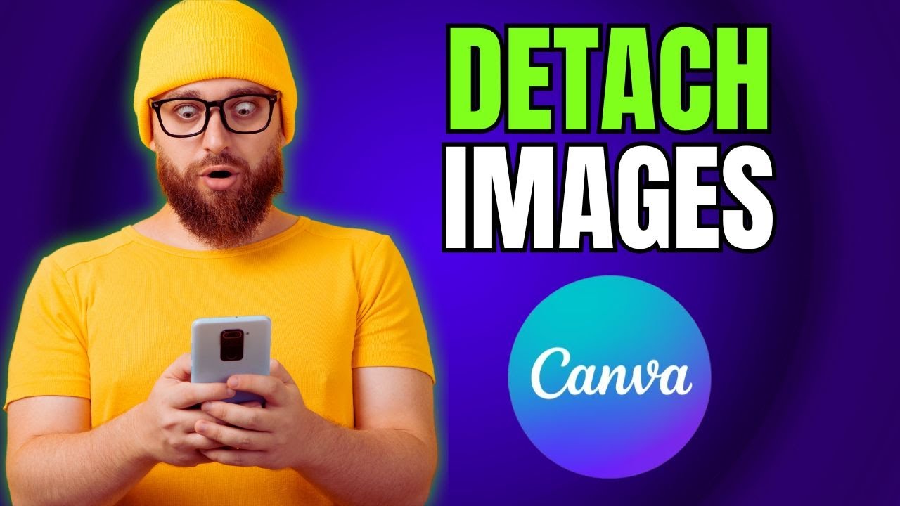 How To Detach Image From Background With Canva App!