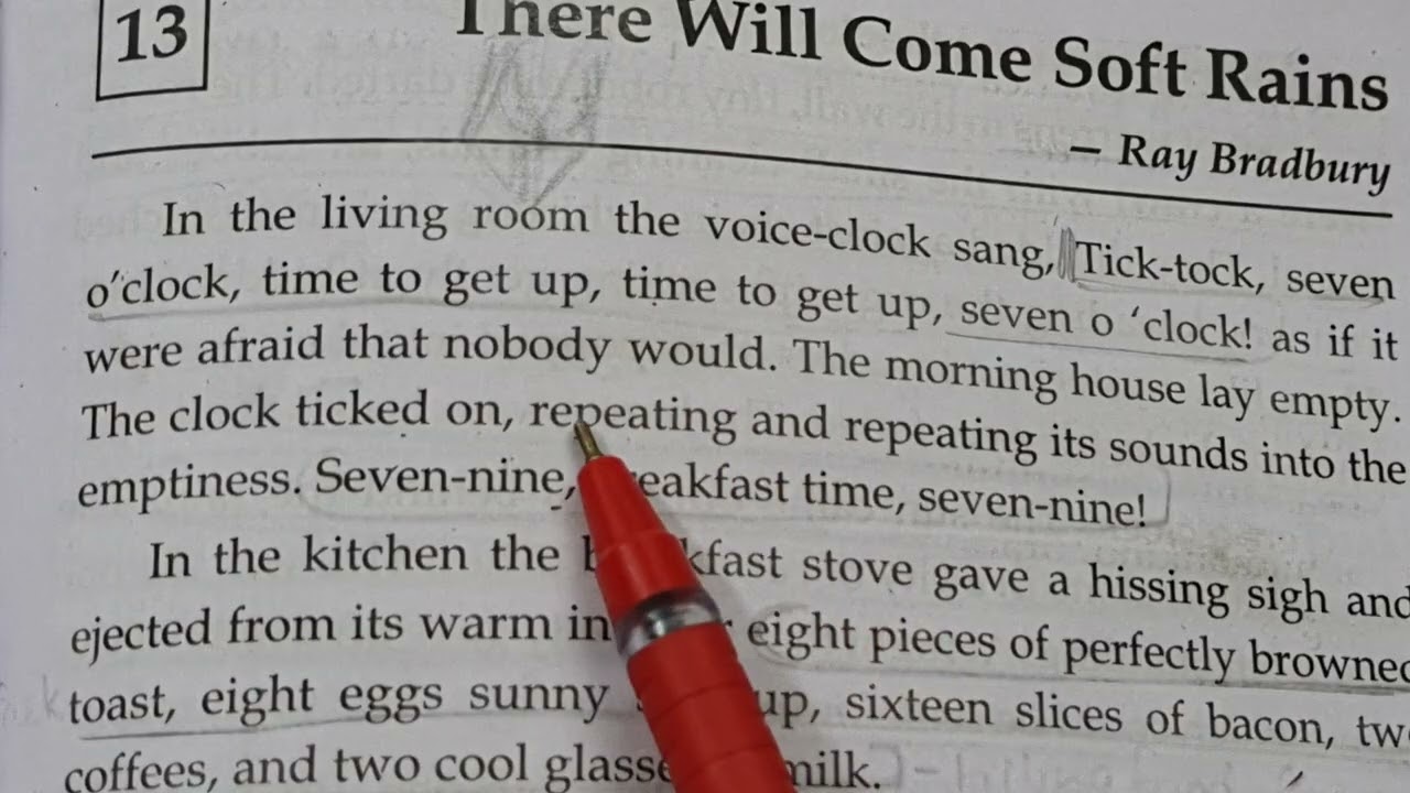 'There Will Come Soft Rains' by Ray Bradbury fully explained line by line in Hindi by Sulekha Jadaun