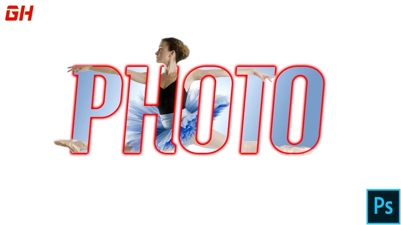 How to place image in text-Photoshop Tutorial