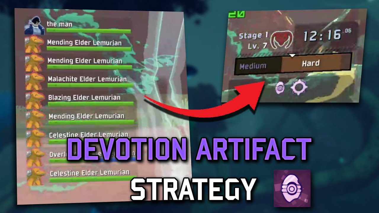 Artifact of Devotion is broken... (Elite Elder Lemurian at Stage 1)