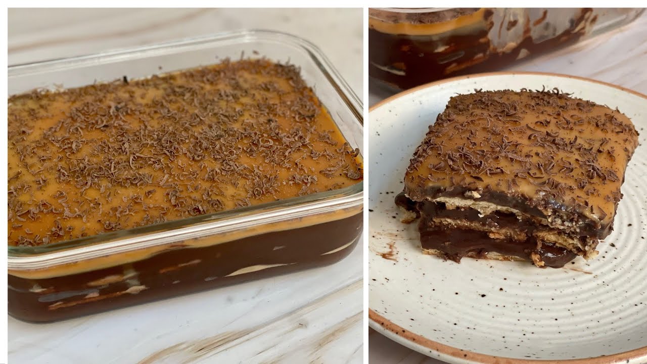 15 Minutes Dessert | Chocolate Caramel Dessert In Just 15 Mins | No Bake Easy and Instant Dessert