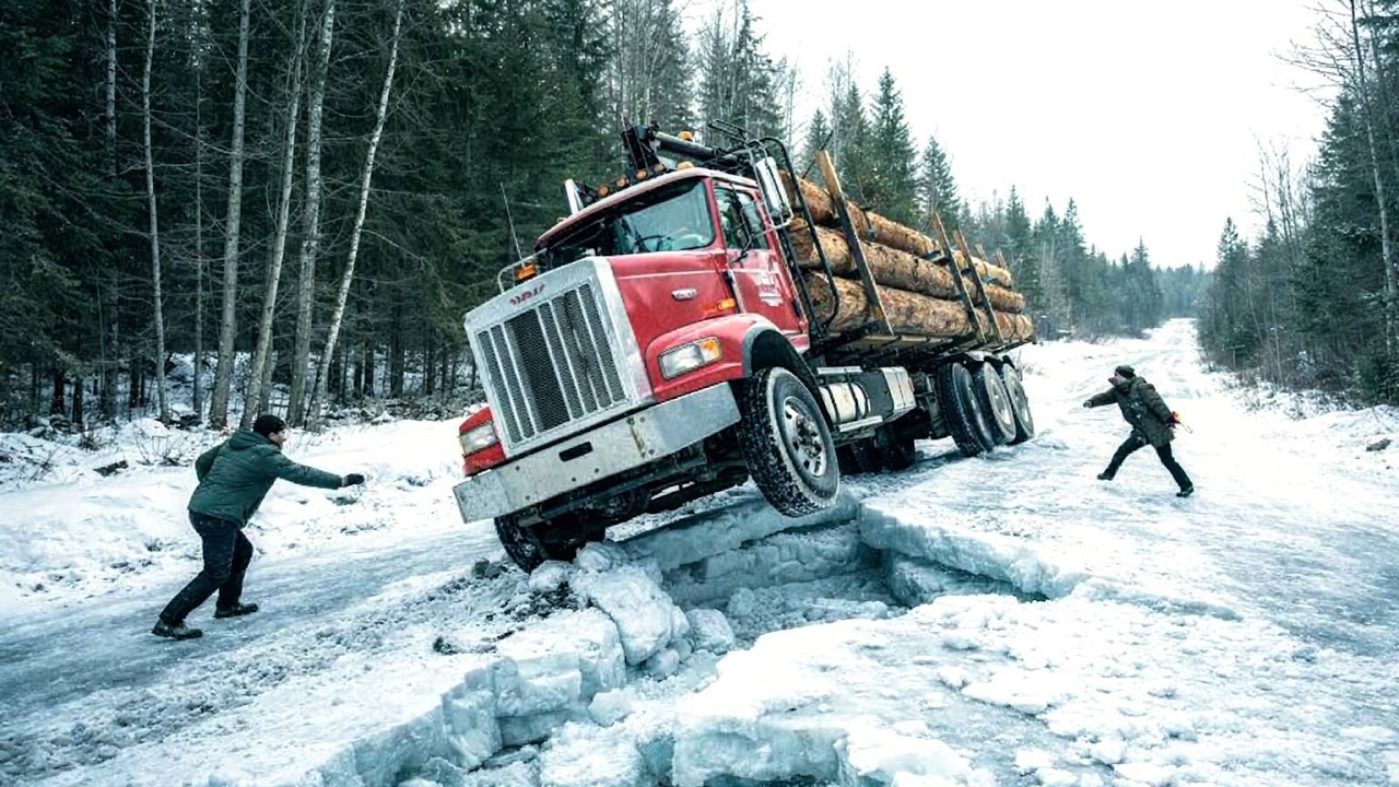 Ice Road Madness Caught on Camera | Extreme Winter Driving Gone Wrong