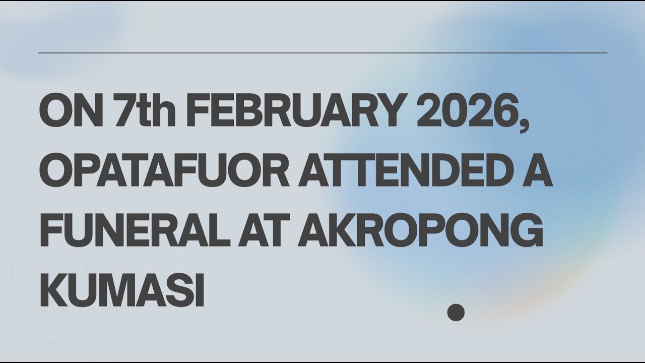 7 февраля 2026 года Опатафуор присутствовал на небольших похоронах.