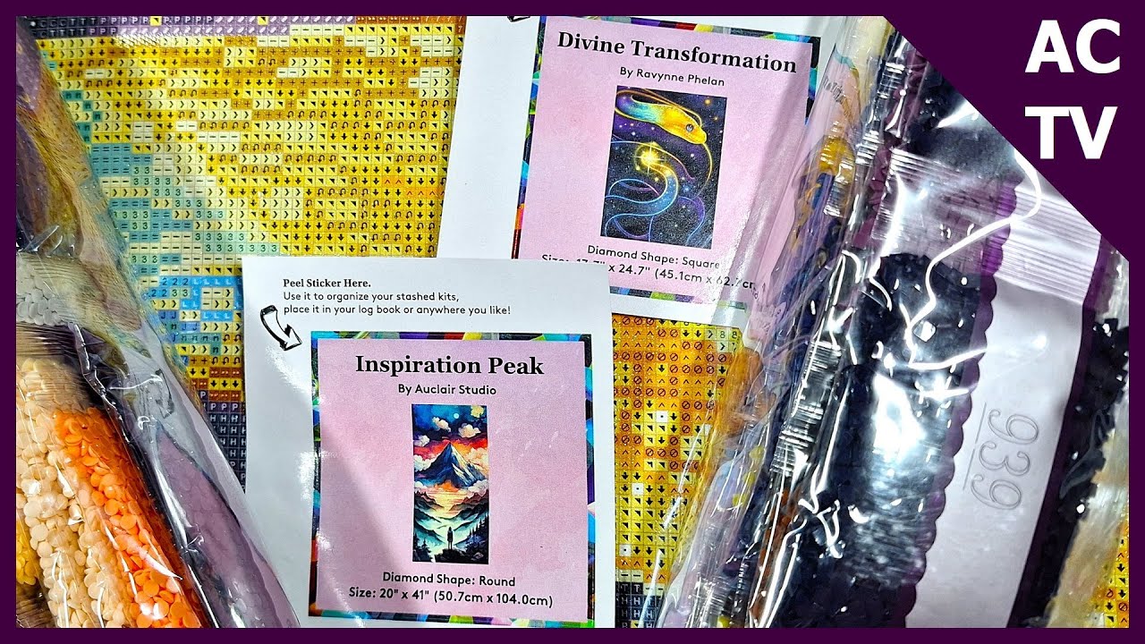 Unboxing Diamond Art Club ✨️ 'Inspiration Peak' & 'Divine Transformation' Diamond Paintings