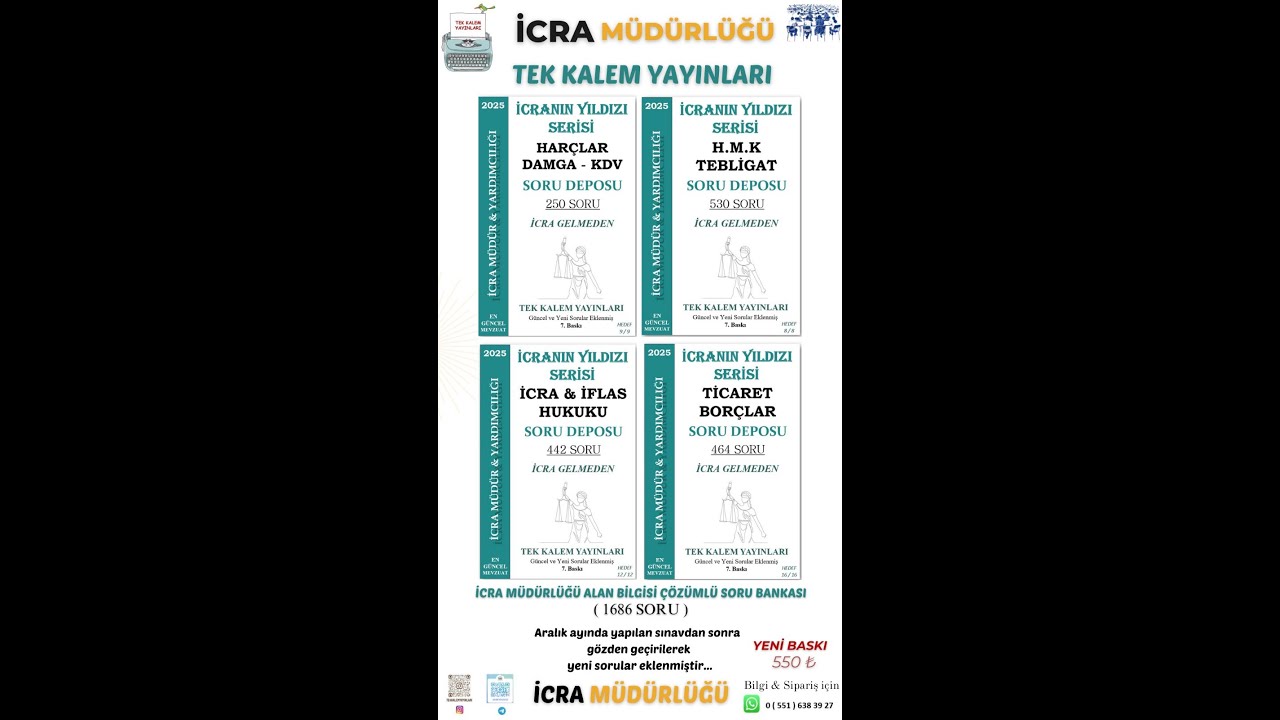 2024 ARALIK İCRA MÜDÜR YARDIMCILIĞI HARÇLAR, DAMGA VE KDV ÇIKMIŞ SINAV SORU ÇÖZÜMLERİ