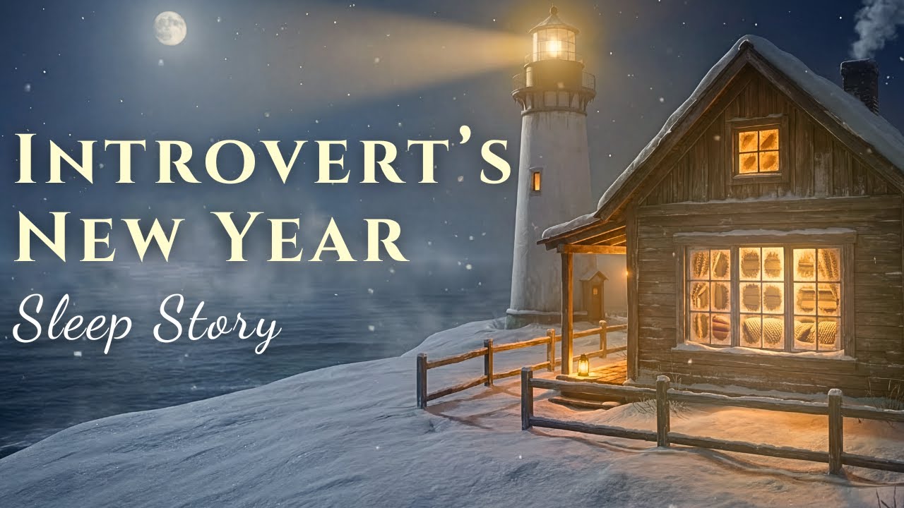 Introvert’s New Year’s Eve 🌙 Lighthouse Cabin Sleep Story For Adults