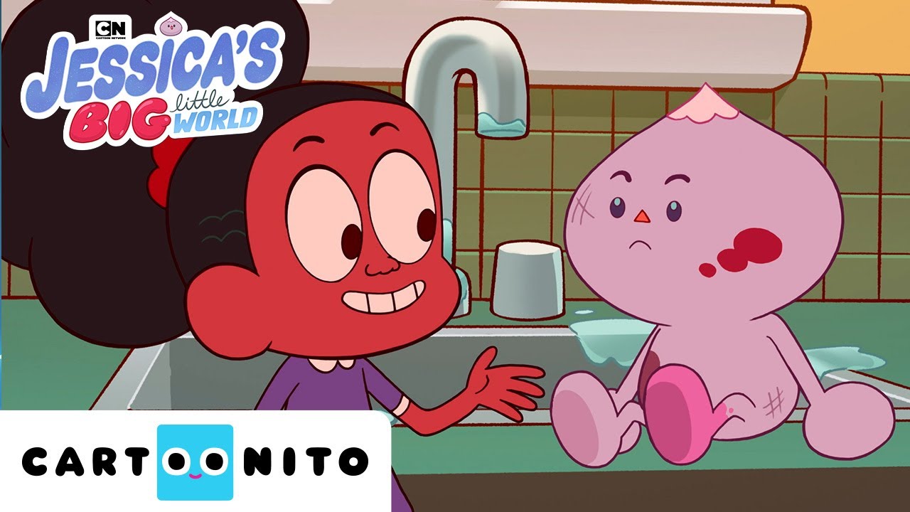 Bath Time | Jessica's Big Little World | @cartoonito  | Cartoons for Kids