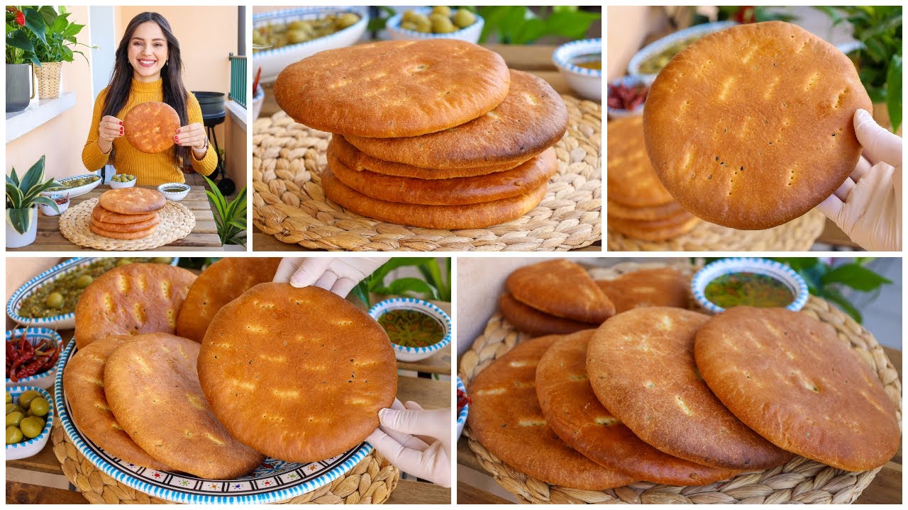 خبز الطابونة التونسي في الفرن بكل أسراره باش يجيكم كيما إلي طايب في القوجة العربي👌روعة لازم تجربوها😋