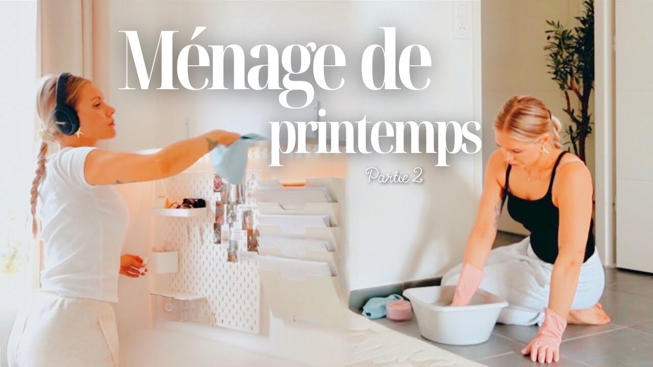 GRAND MÉNAGE DE PRINTEMPS 🫧🌸 | PARTIE II • Motivation nettoyage écologique • Nettoyer sa maison
