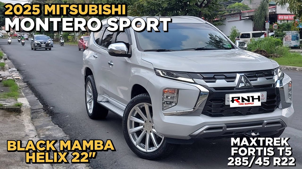2025 Mitsubishi Montero Sport | Black Mamba Wheels Helix 22