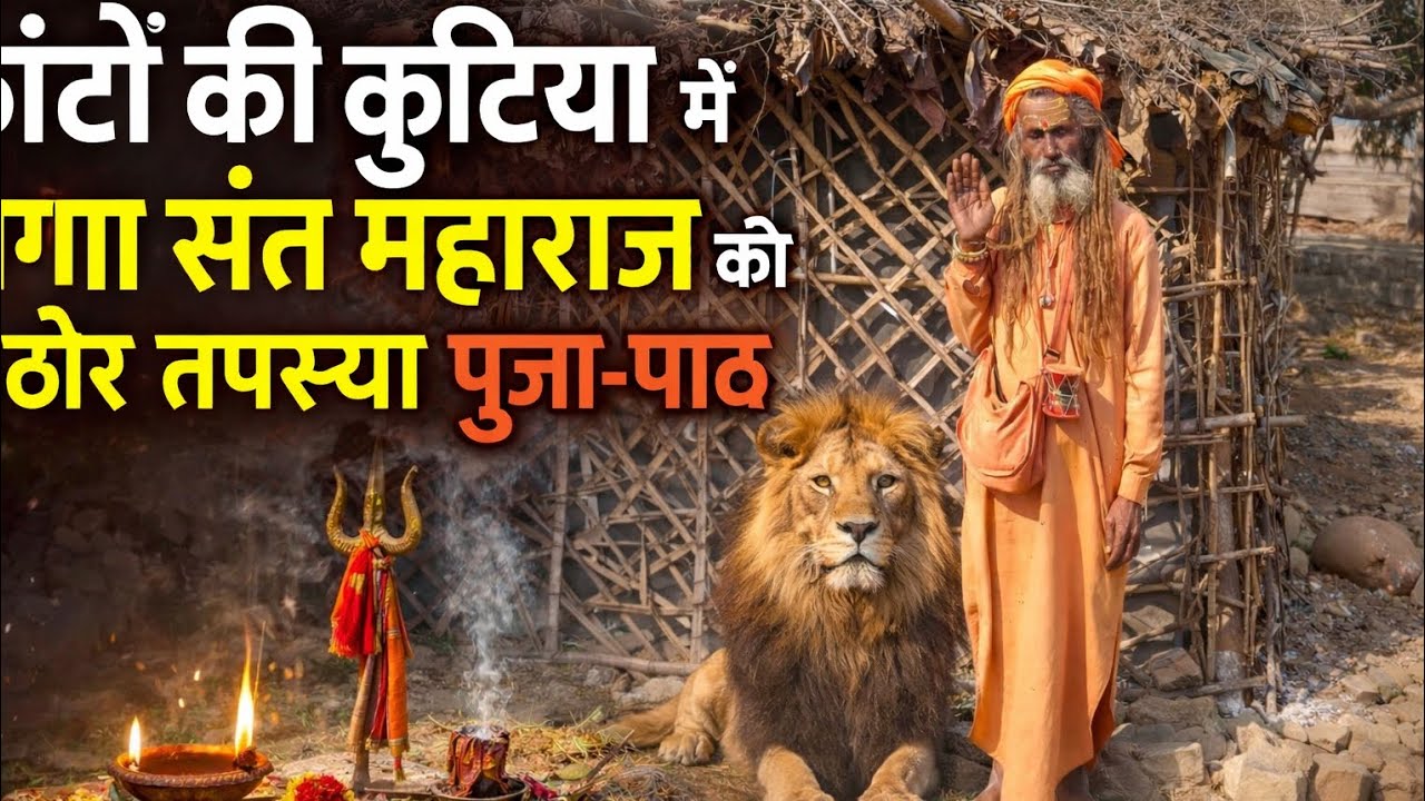 चित्रकूट के जंगल में कांटों की कुटिया में 🔥 नागा साधु की कठोर तपस्या 😱