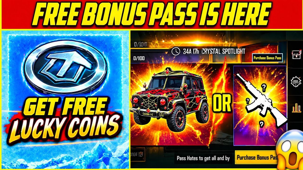 Get Free Bonus Pass & 65 UC | Free UAZ Monster Skin | Free Gun Skin & Materials | 4.7 Hint 2 Is Here
