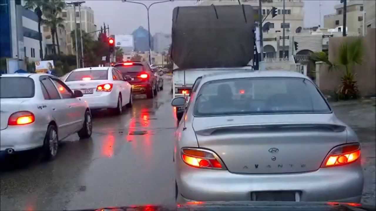 الحالة الجويه بعمان 7-1-2013  Amman Jordan Weather