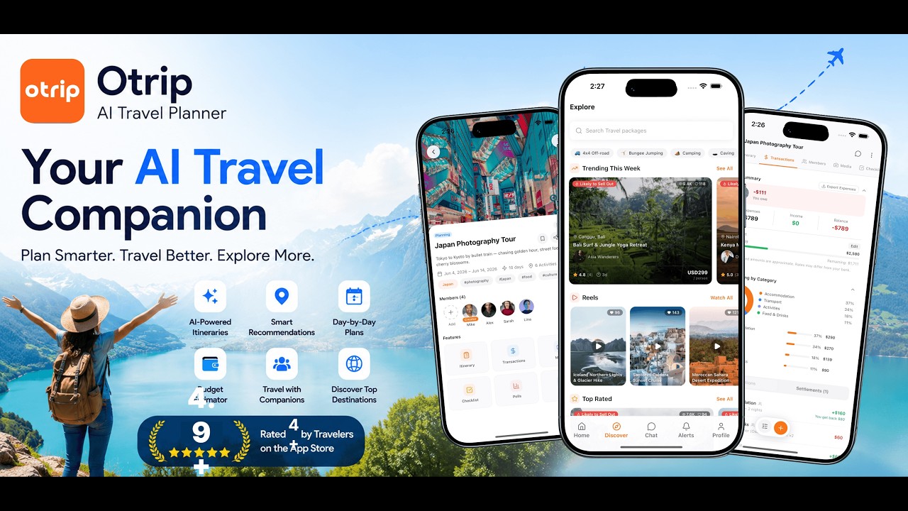 Otrip &ndash; AI Travel Planner | Best Travel App 2025